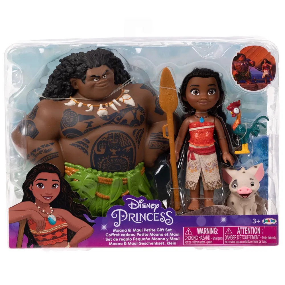 Recria as aventuras do oceano com o conjunto de bonecas Vaiana e Maui Petite Disney da Jakks Pacific. Perfeito para fãs e colecionadores. Descobre já!
