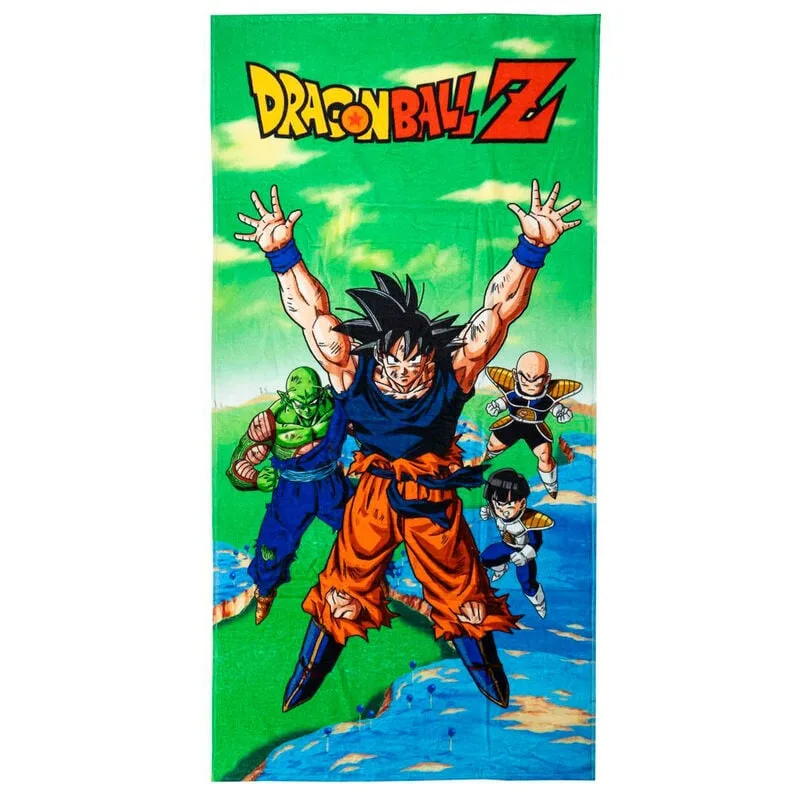 Seca-te com estilo Saiyan: Toalha Dragon Ball Z em 100% algodão com 70 x 140 cm