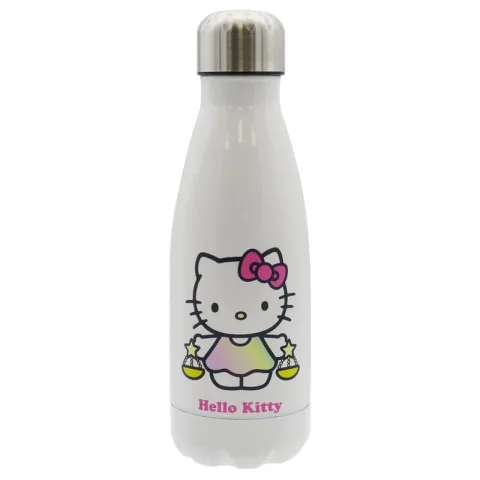 Leva a Hello Kitty e o signo Balança para todo o lado nesta garrafa térmica de 550 ml em aço inoxidável