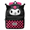Mostra o teu lado rebelde com a Mochila Kuromi Hello Kitty de 44 cm da Karactermania