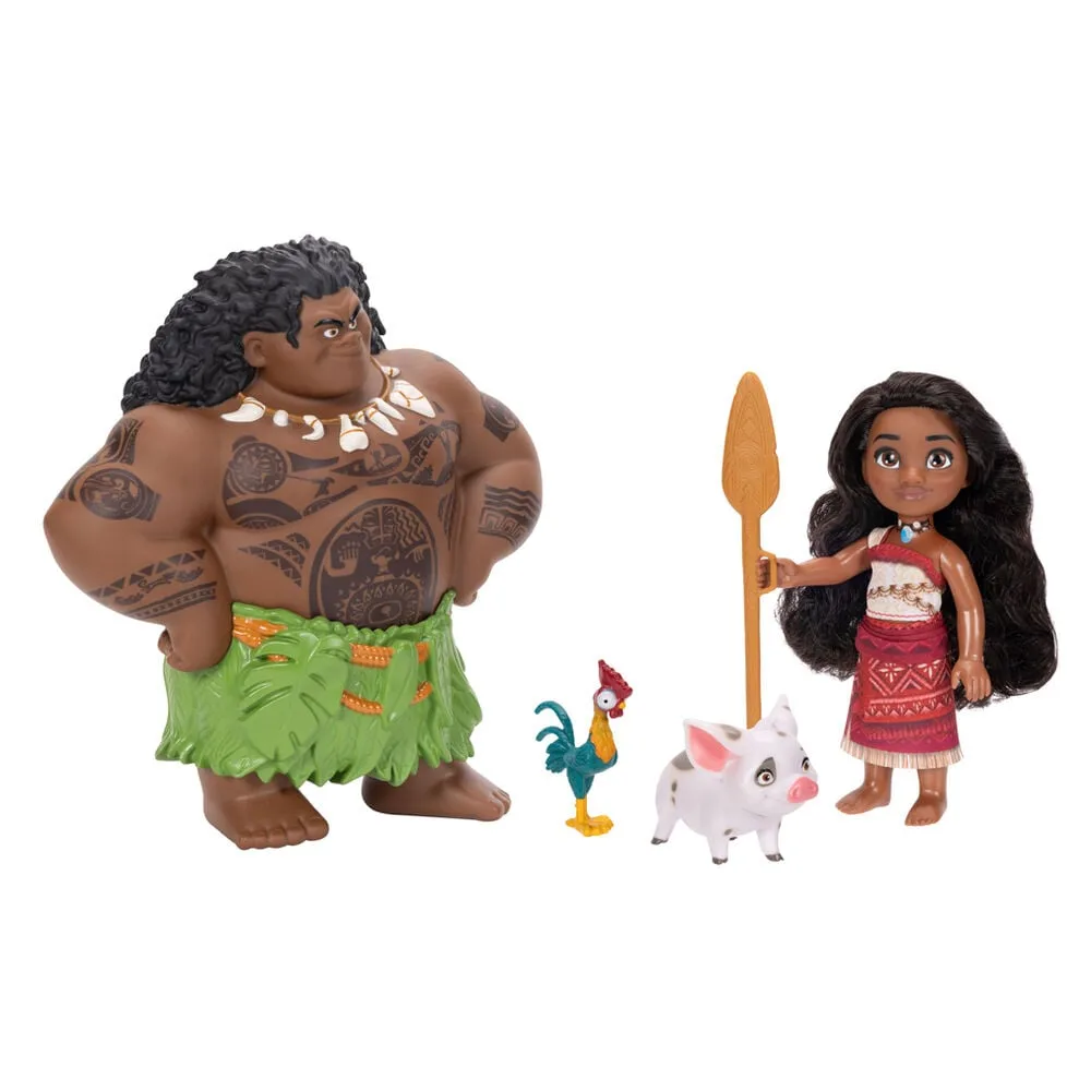 Recria as aventuras de Vaiana 2 com o conjunto de bonecas da Vaiana e do Maui de 15 cm da Jakks Pacific. Perfeito para fãs e colecionadores. Descobre já!