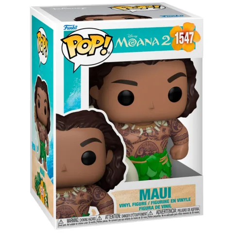 Adiciona o semideus Maui à tua coleção com a figura Funko POP! Disney Vaiana 2. Peça em vinil de 9 cm ideal para fãs do filme da Disney. Descobre já!