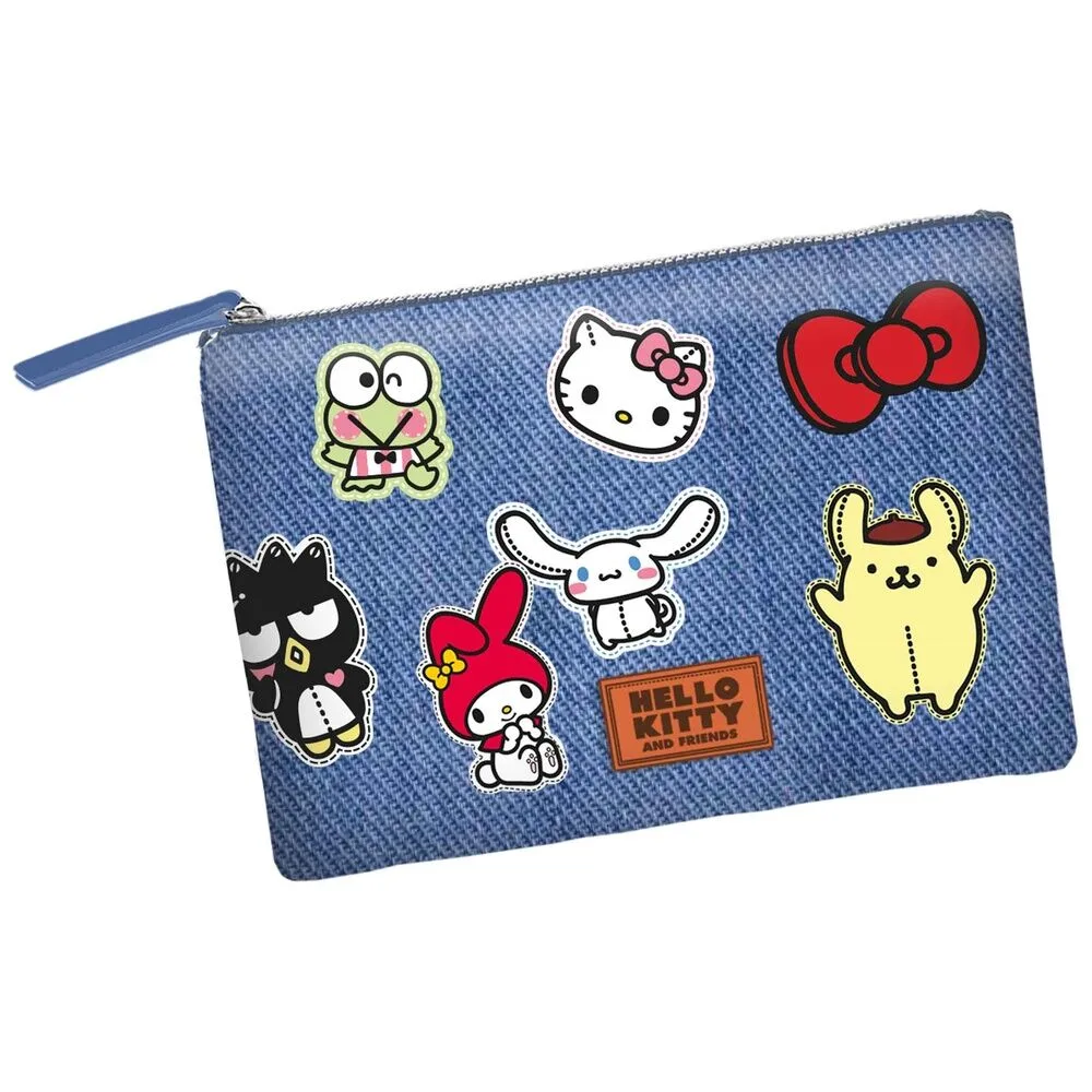 Arruma o protetor solar e os essenciais de praia na Nécessaire Stickers Hello Kitty da Karactermania
