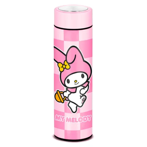 Bebe água com a doçura da My Melody na Garrafa em Aço Inoxidável Cute Hello Kitty and Friends de 500 ml da Karactermania. Reutilizável e kawaii. Descobre!