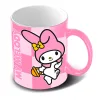 Oferece doçura com a Caneca Cute My Melody Hello Kitty and Friends de 350 ml da Karactermania