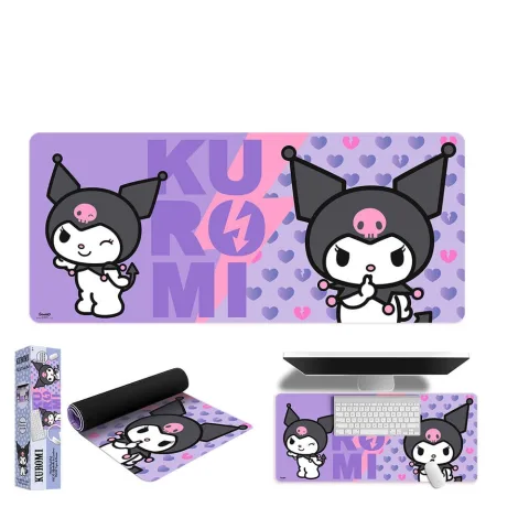 Personaliza o teu setup com o Tapete de Rato Gaming Kuromi de 80 x 35 cm