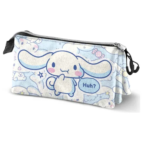Organiza o material escolar com o Estojo Triplo Cinnamoroll Hello Kitty