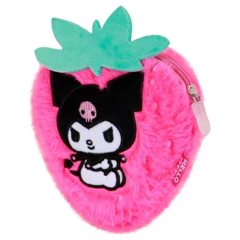 Leva a Kuromi contigo com o Porta-moedas Morango da coleção Hello Kitty and Friends. Um formato leve da Karactermania