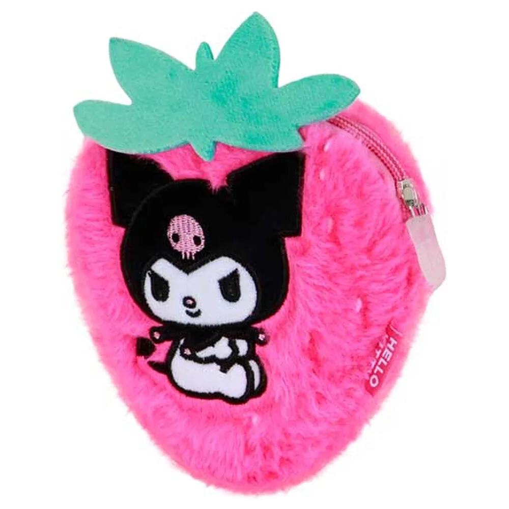 Leva a Kuromi contigo com o Porta-moedas Morango da coleção Hello Kitty and Friends. Um formato leve da Karactermania