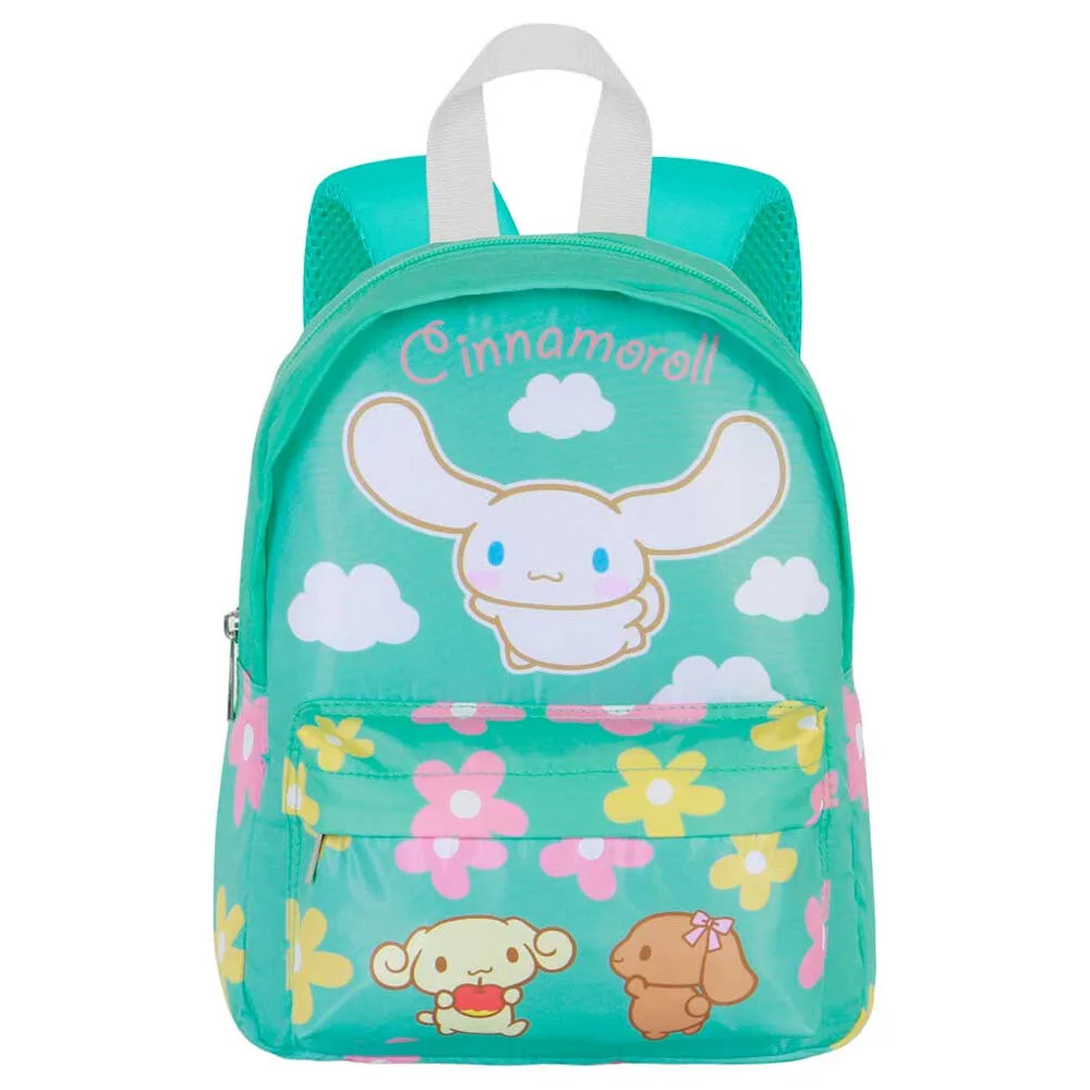 a Mochila Pré-escolar Cinnamoroll 27 cm da Karactermania é ligeira e tem fecho e bolso frontal. Descobre-a já!