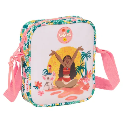 Leva a magia da Disney para todo o lado com a Bolsa Bandolera Vaiana da Safta. Mala tiracolo leve