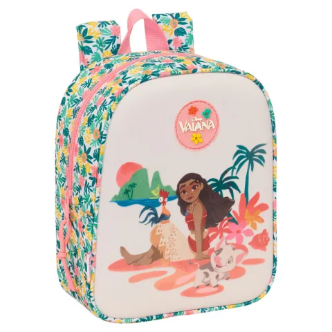 Leva a magia da Disney para a creche com a Mochila Vaiana Safta de 27 cm. Modelo adaptável a carrinho com cartão de identificação. Descobre já!