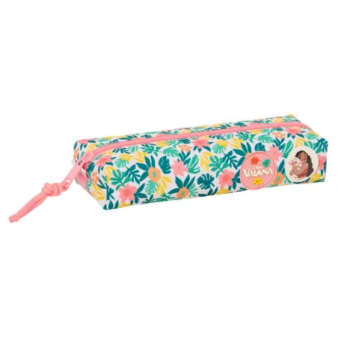 Organiza o teu material escolar com o Estojo Vaiana Disney Safta. Inclui fita elástica traseira para prender a cadernos e fecho de correr. Descobre já!
