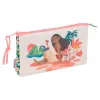 Organiza o material escolar com o Estojo Triplo Vaiana Disney da Safta. Conta com 3 compartimentos independentes com fecho e bolso interior. Descobre já!