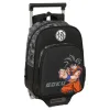 Mochila trolley Dragon Ball de 33 cm com carro em aço e mochila extraível. Alças acolchadas e bolso para garrafa