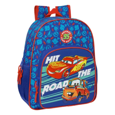 Mochila Cars Disney Pixar de 38 cm com costas acolchoadas