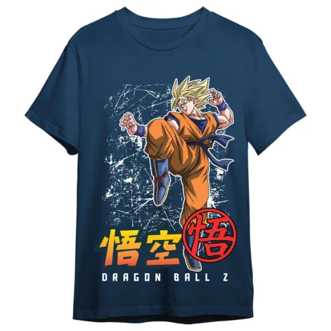 Mostra a tua paixão por Dragon Ball Z com esta T-shirt de Goku Super Saiyan para adulto