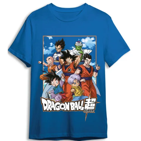 Várias personagens de Dragon Ball Super reunidas numa T-shirt para adulto
