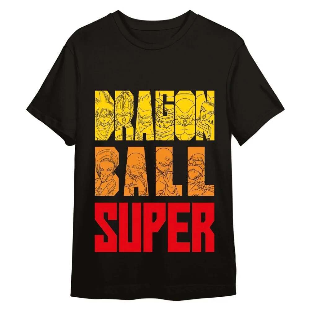 T-shirt Letters de Dragon Ball Z para adulto