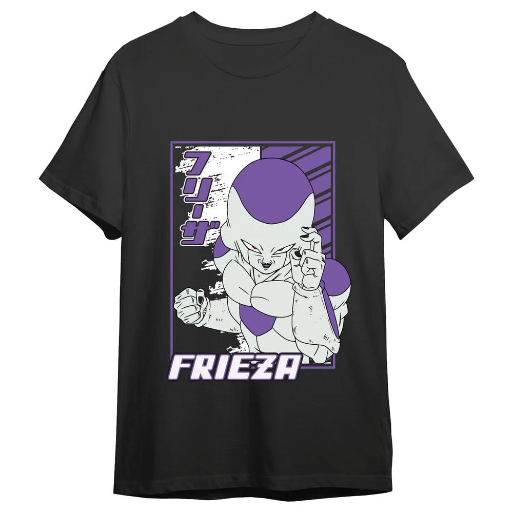 Frieza em destaque nesta t-shirt Dragon Ball Super para adulto