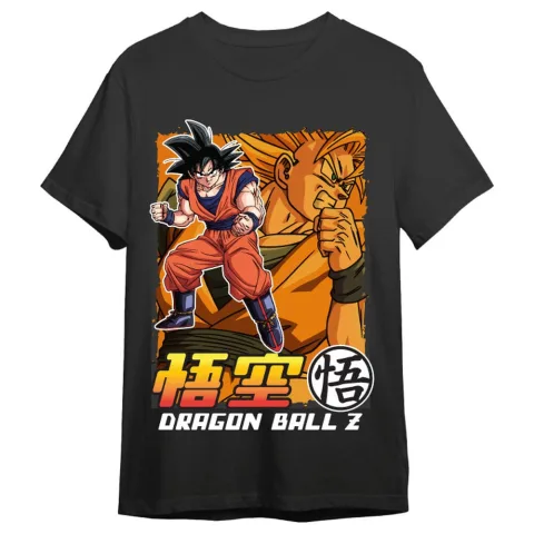 Veste o poder Saiyan com a T-shirt Goku e Goku Super Saiyan de Dragon Ball Z para adulto