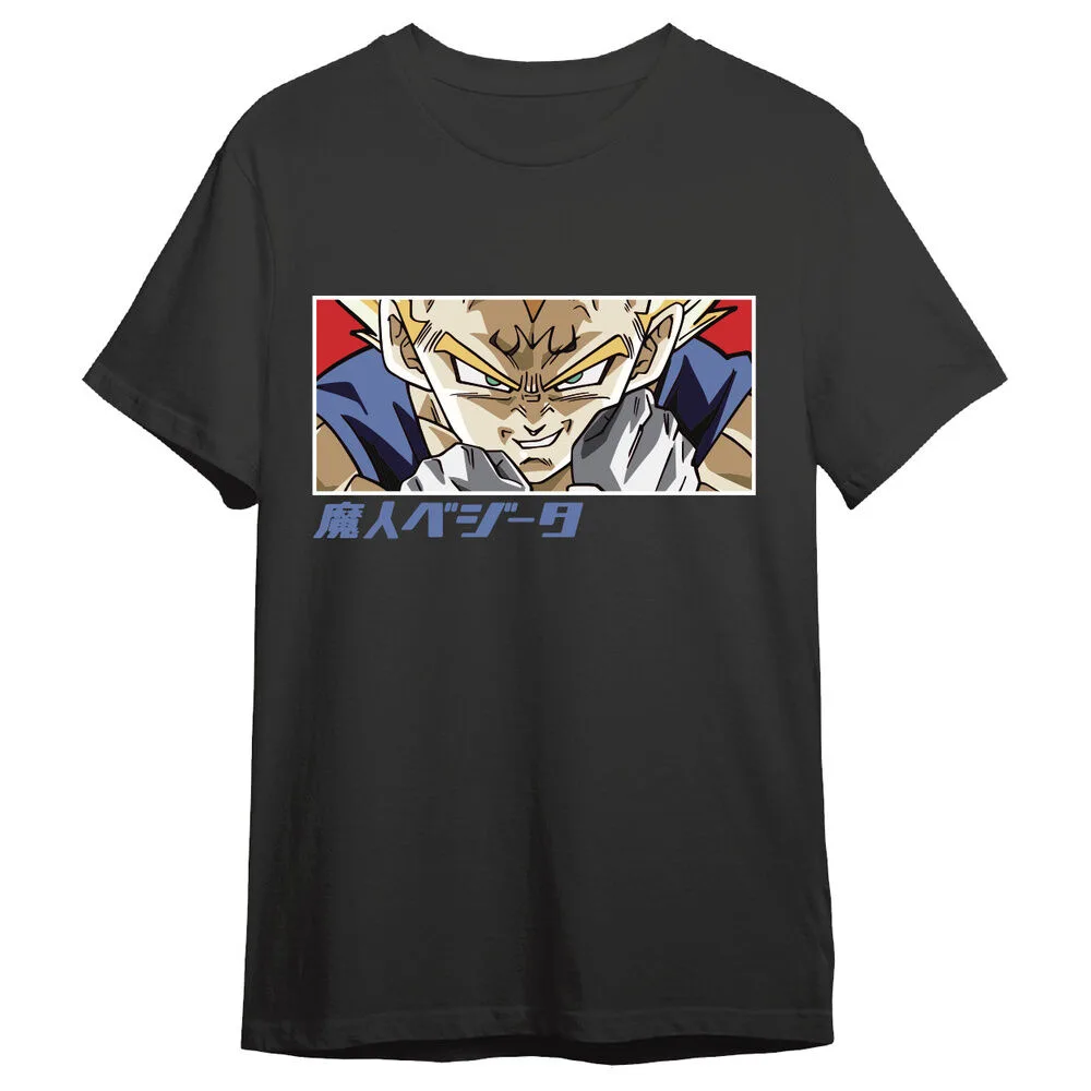 Mostra o teu lado Saiyan com a T-shirt Majin Vegeta Eyes de Dragon Ball Z para adulto