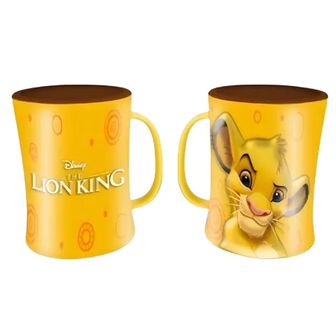 Caneca com relevo do Simba de O Rei Leão