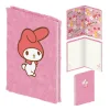 Regista ideias e memórias no Caderno de Peluche A5 My Melody Hello Kitty