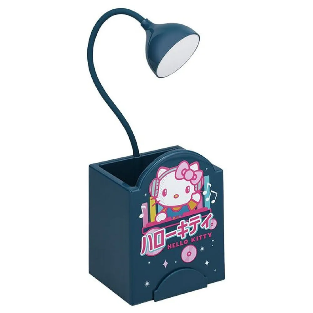 Ilumina a secretária com o Candeeiro LED Hello Kitty com porta-lápis