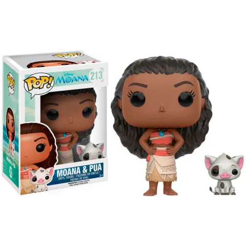 Adiciona a figura Funko POP! Disney Vaiana Pua à tua coleção. Peça em vinil de 9 cm em caixa ilustrada