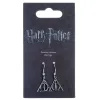Brincos Harry Potter com o símbolo Deathly Hallows