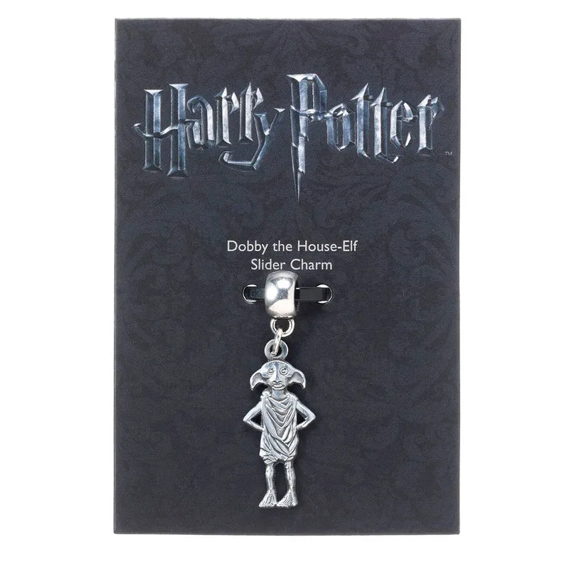 Leva o elfo doméstico Dobby contigo neste charm oficial de Harry Potter em liga de zinco prateada