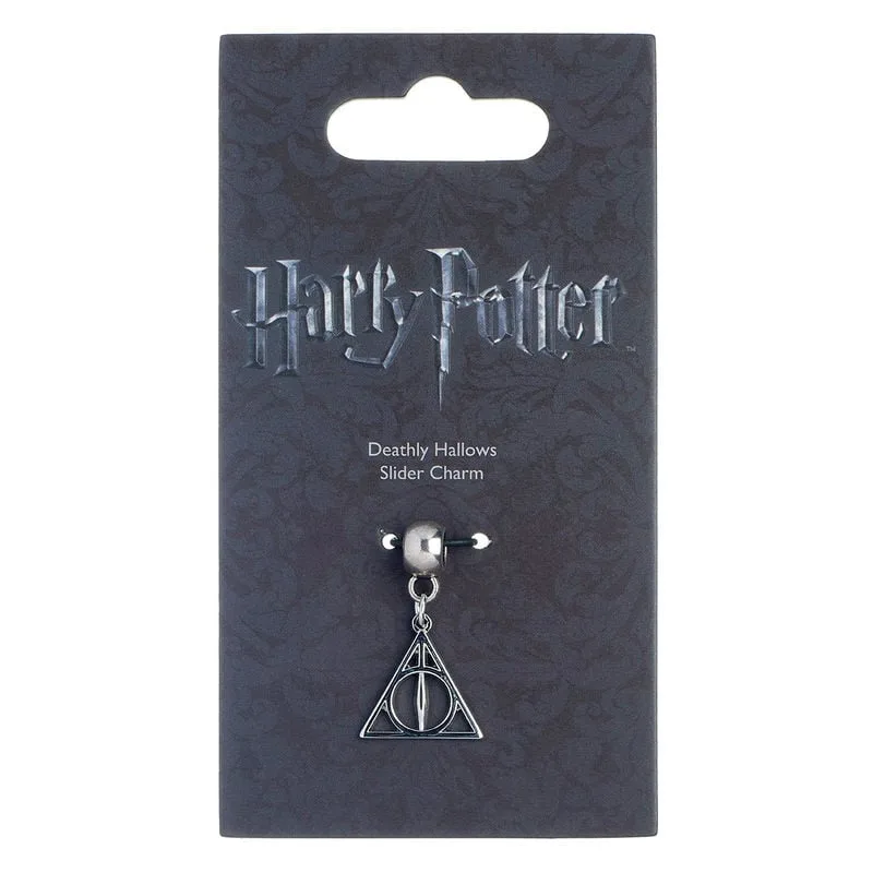 Charm Deathly Hallows de Harry Potter em liga de zinco prateada