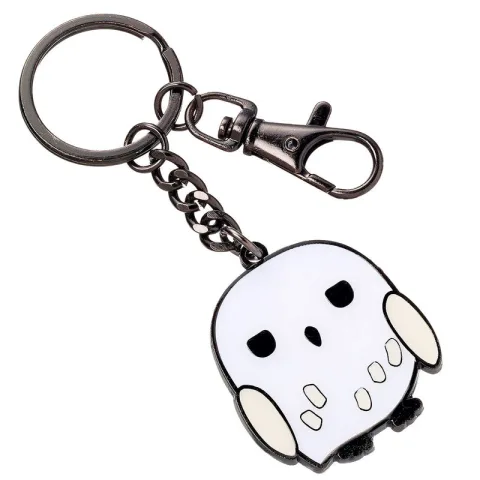 Porta-chaves oficial da coruja Hedwig em estilo chibi