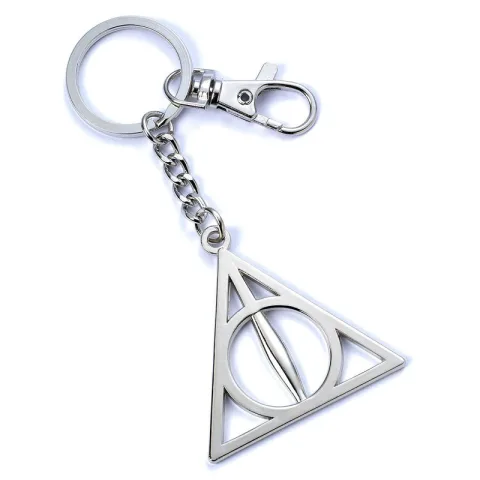 Porta-chaves Harry Potter com o símbolo Deathly Hallows