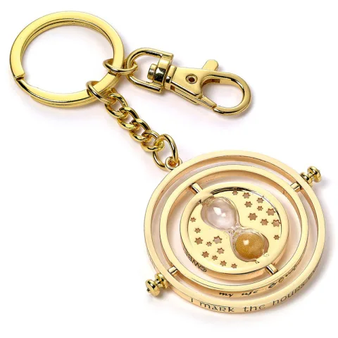 Porta-chaves Giratempo Harry Potter oficial da The Carat Shop. Leva o objeto mágico de Hermione Granger nas tuas chaves ou mochila. Explora a coleção!