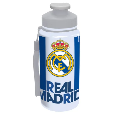 Garrafa Translúcida Real Madrid de 550 ml em plástico leve