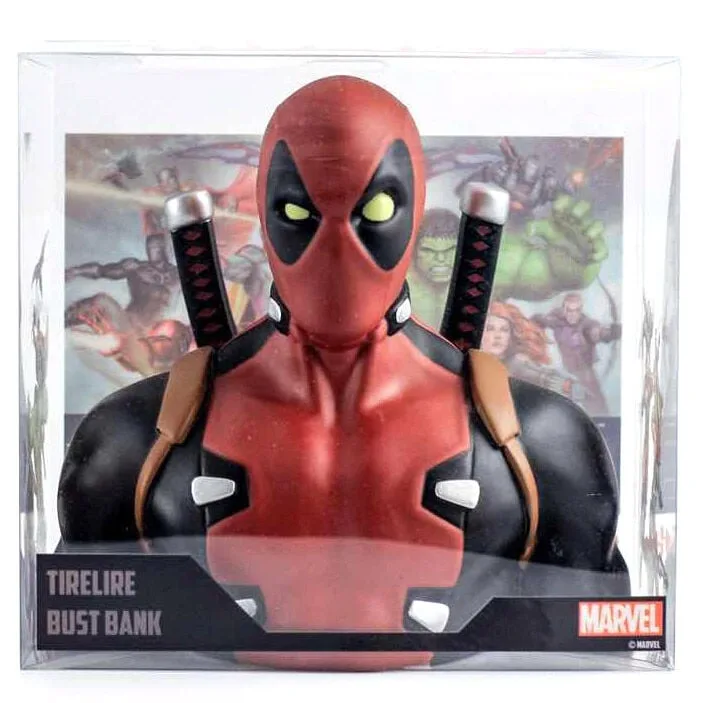 Mealheiro em forma de busto do Deadpool