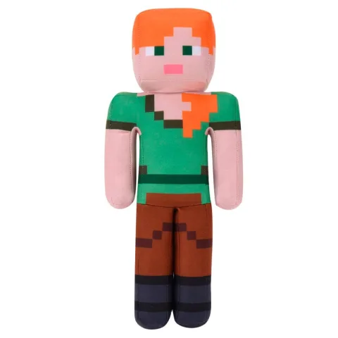Descobre o Peluche Alex Minecraft 35 cm da Play By Play. Um companheiro macio do videojogo