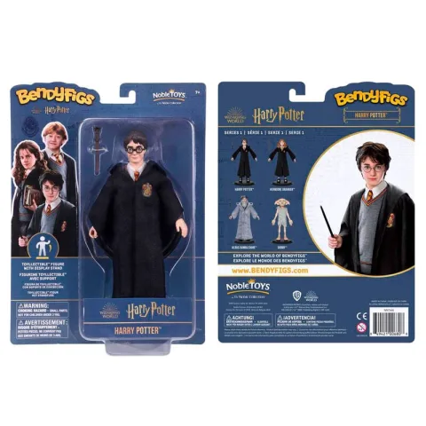 Cria poses mágicas com a Figura Maleável Bendyfigs Harry com Varinha Harry Potter de 19 cm da Noble Collection. Descobre já!