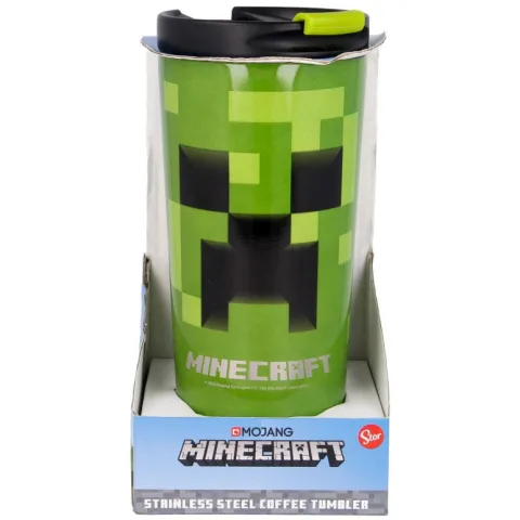 Copo de café de Minecraft em aço inoxidável com 425 ml e propriedades térmicas