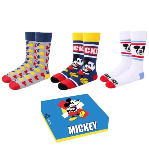 Renova a gaveta com o Conjunto de 3 Pares de Meias Mickey Mouse Disney da Cerdá