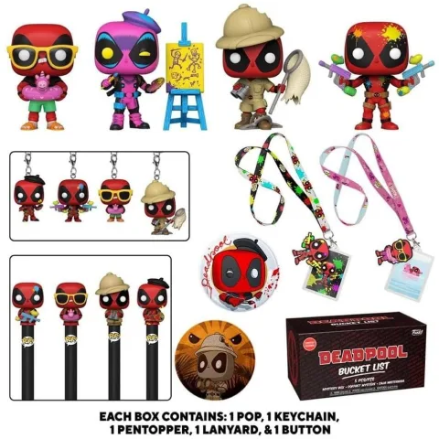Kit Mystery Box do Deadpool da Marvel