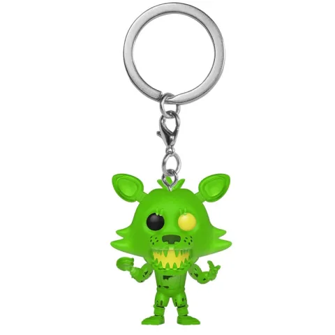 Foxy Radioativo de Five Nights at Freddy's em porta-chaves Funko Pocket POP! de vinil. Um mimo arrepiante para fãs de videojogos. Descobre já!