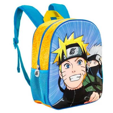 Mochila pré-escolar 3D Naruto Clan de 31 cm com relevo frontal