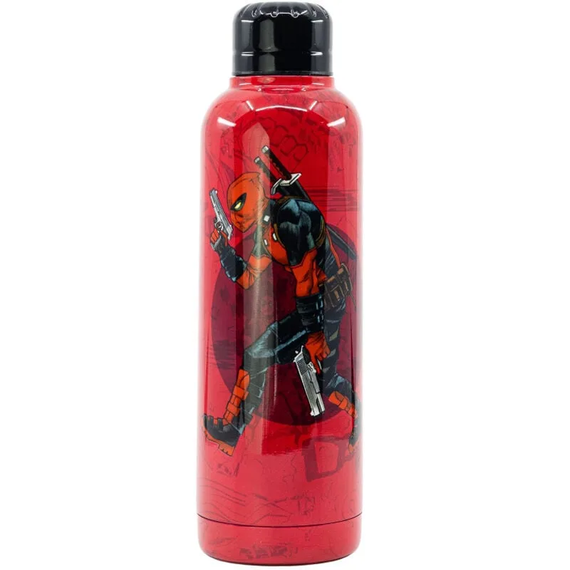 Garrafa térmica do Deadpool em aço inoxidável com 515 ml