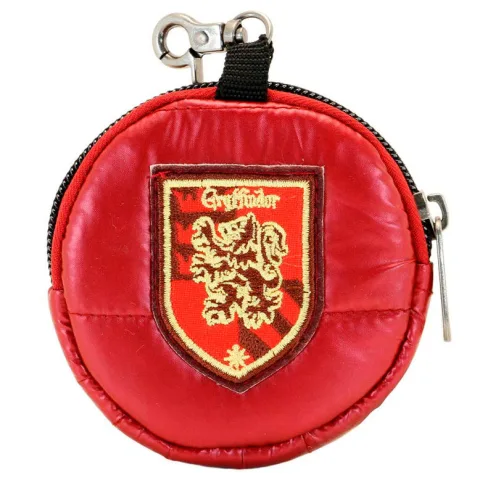 Porta-moedas redondo Gryffindor Harry Potter com fecho de correr
