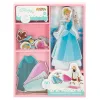 Veste a Cinderela com o Jogo Magnético de Madeira Vestidos da Cinderela Disney: 30 peças da Woomax para combinar à vontade
