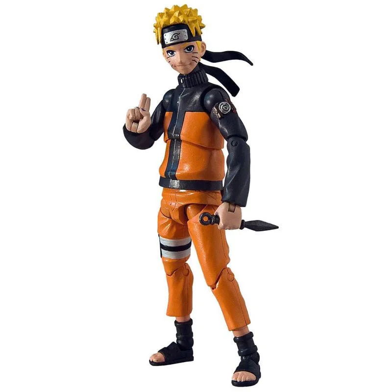 Recria as aventuras do ninja de Konoha com a Figura de Ação Naruto Série 1 de 10 cm. Articulada e com acessórios