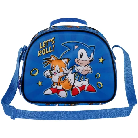Lancheira com relevo 3D do Sonic